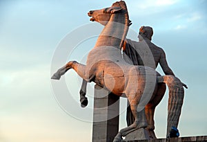 Rome, Square Colosseum, detail photo